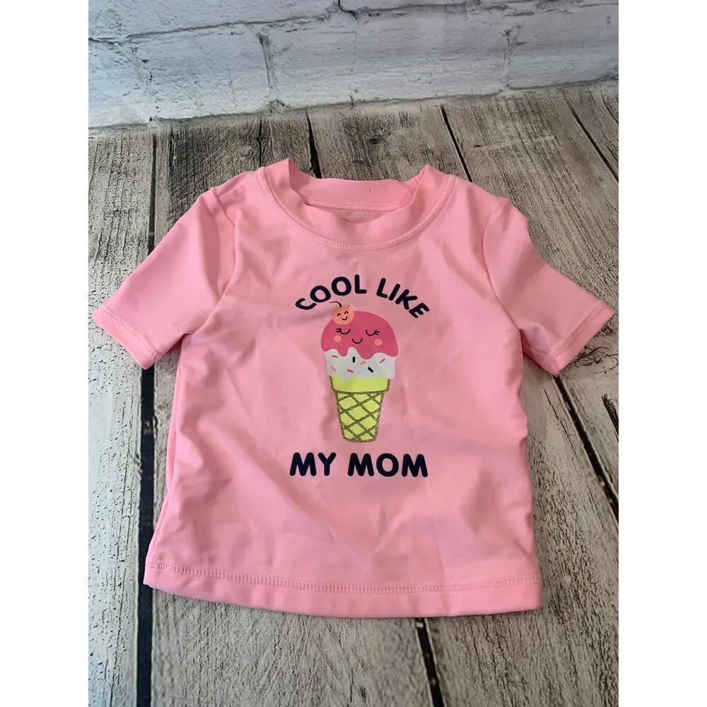 CARTER’S Girl’s Pink Rashguard Swim Top / Size: 18 Months
